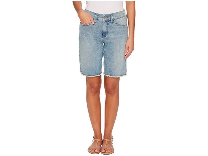 Nydj Petite Petite Briella Shorts W/ Fray Hem In Westland (westland) Women's Shorts