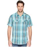 Columbia Silver Ridgetm Multi Plaid S/s Shirt (teal Multi Plaid) Men's Short Sleeve Button Up