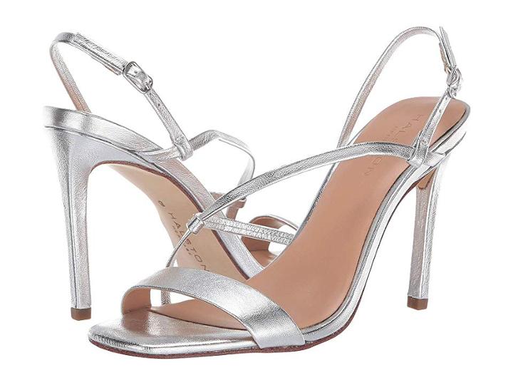 Halston Heritage Isla Sandals (silver Metallic) Women's Sandals