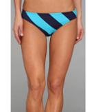 Dkny Chic Stripe Classic Bottom (currant) Women's Swimwear