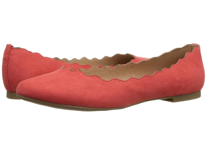 Athena Alexander Toffy (coral Suede/faux Suede) Women's Flat Shoes