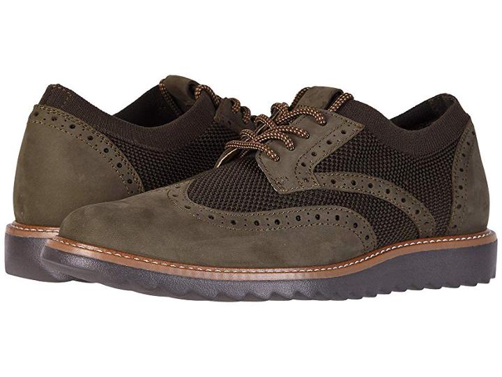 Dockers Hawking (olive Tweed Knit/nubuck) Men's Lace Up Casual Shoes
