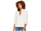 Dylan By True Grit Softest Double Face Fleece 1/4 Zip Pullover (winter White) Women's Fleece