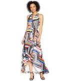 Sangria Multicolor Color Print Maxi Dress (multi) Women's Dress
