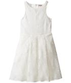 Nanette Lepore Kids Novelty Mesh Dress (little Kids/big Kids) (white) Girl's Dress