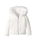 Splendid Littles Faux Fur Sherpa Hoodie Jacket (infant) (off-white) Girl's Coat