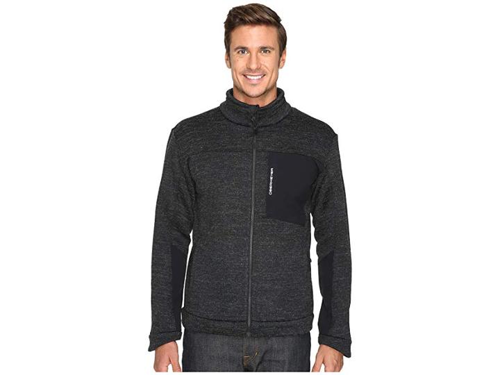 Obermeyer Gunner Bonded Knit Jacket (black) Men's Coat