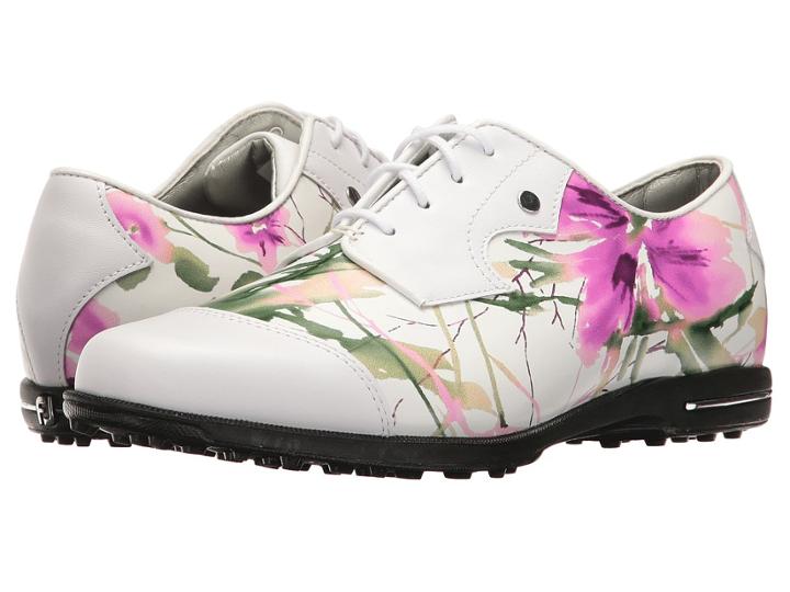 Footjoy Tailored Bal (white/floral Print) Women's Golf Shoes