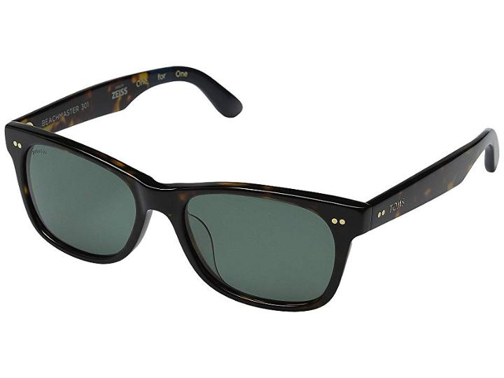 Toms Beachmaster (tortoise/midnight Blue Zeiss) Fashion Sunglasses