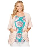 Kiyonna Malibu Lane Cardigan (sweet Tart) Women's Sweater