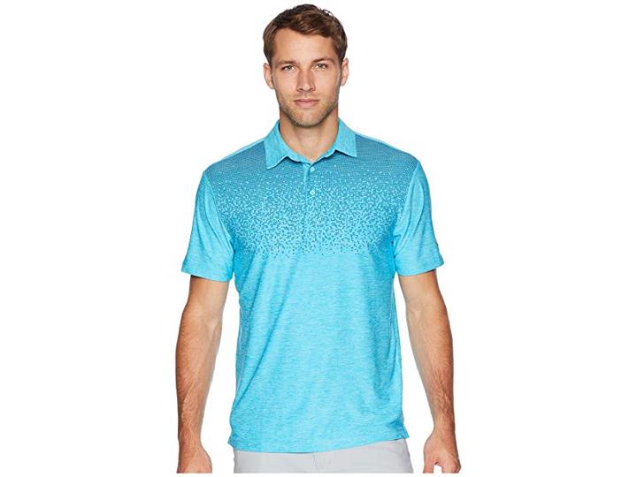 Under Armour Golf Ua Playoff Polo (venetian Blue/static Blue/static Blue) Men's Short Sleeve Knit