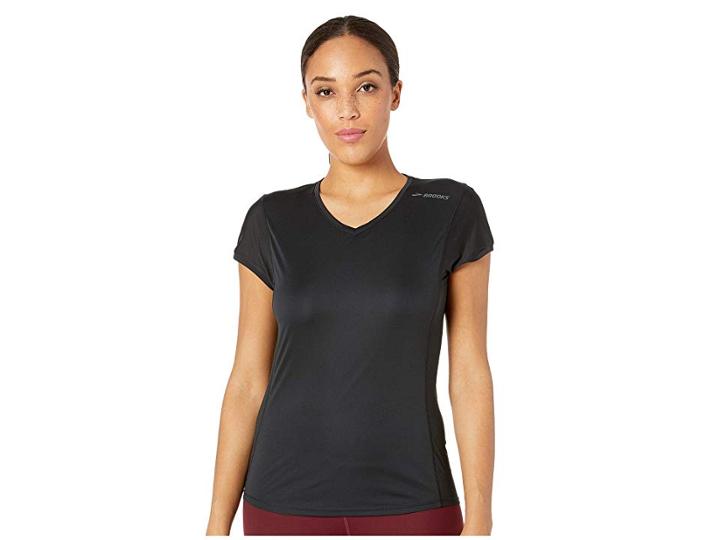 Brooks Stealth Short Sleeve (black) Women's Workout