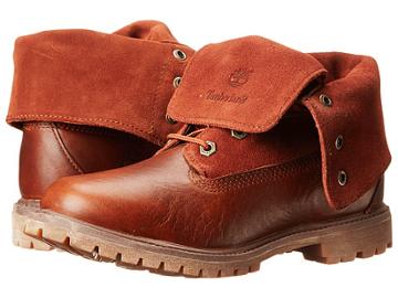 Timberland Earthkeepers Authentics Suede Roll-top (glazed Ginger) Women's Lace-up Boots
