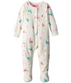 Joules Kids All Over Printed Footie (infant) (cream Festival Friends) Girl's Jumpsuit & Rompers One Piece