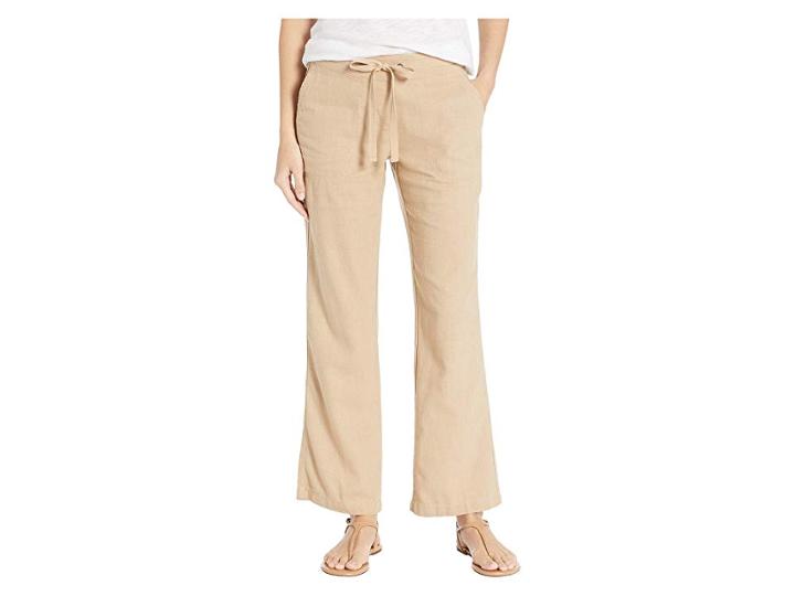 Per Se 31 Linen Drawsting Pants (khaki) Women's Casual Pants