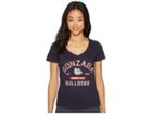 Champion College Gonzaga Bulldogs University V-neck Tee (navy) Women's T Shirt