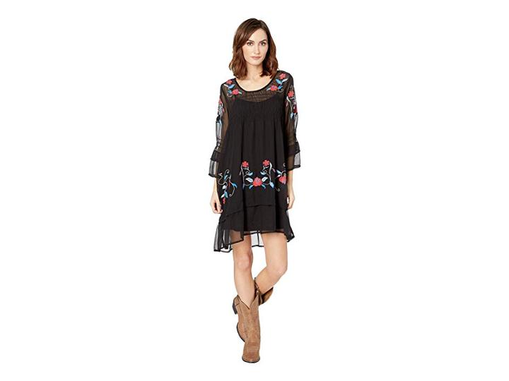 Roper 2310 Solid Georgette (black) Women's Clothing