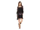 Roper 2310 Solid Georgette (black) Women's Clothing