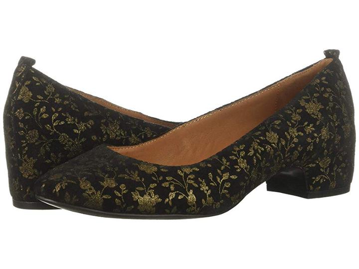 Gentle Souls By Kenneth Cole Priscille Pump (black/gold) Women's Shoes