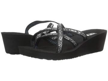 Teva Mush Mandlyn Wedge Ola 2 (fleur Black/white) Women's Wedge Shoes