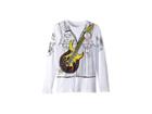 Stella Mccartney Kids Barley Guitar Rocker Long Sleeve Tee (toddler/little Kids/big Kids) (white) Boy's T Shirt