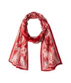 Lauren Ralph Lauren Miruna Silk Oblong Scarf (red) Scarves