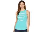 Rock And Roll Cowgirl Tank Top 49-6718 (turquoise) Women's Sleeveless