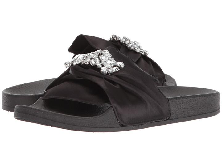Kenneth Cole Reaction Pool Jewel (black Satin) Women's Shoes