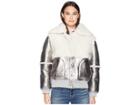 See By Chloe Metallic Shearling Jacket (greyish Brown) Women's Coat