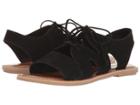Toms Calipso Sandal (black Suede) Women's Lace Up Casual Shoes