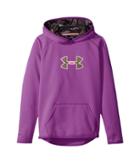 Under Armour Kids Ua Icon Caliber Hoodie (big Kids) (purple Rave/pop Pink) Girl's Sweatshirt