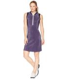 Jamie Sadock Crunchy Textured Dress (aubergine) Women's Dress