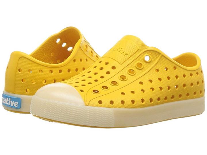 Native Kids Shoes Jefferson Glow (toddler/little Kid) (alpine Yellow/glow) Kids Shoes