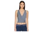 Else Amalfi Cross Over Cami Top (heather Grey/navy) Women's Clothing