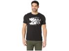 Nautica Short Sleeve Wave Print Tee (true Black) Men's T Shirt
