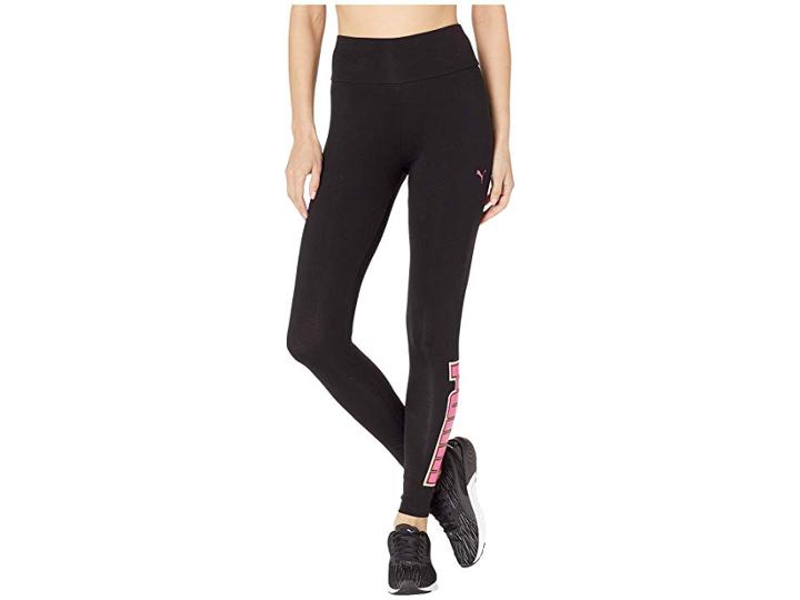 Puma Rebel Reload Leggings (puma Black/fuschia Purple) Women's Casual Pants