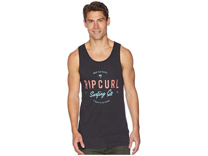 Rip Curl Ascender Heritage Tank Top (charcoal) Men's Clothing