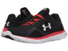 Under Armour Ua Micro G(r) Velocity Rn Gr (black/rocket Red/white) Men's Running Shoes