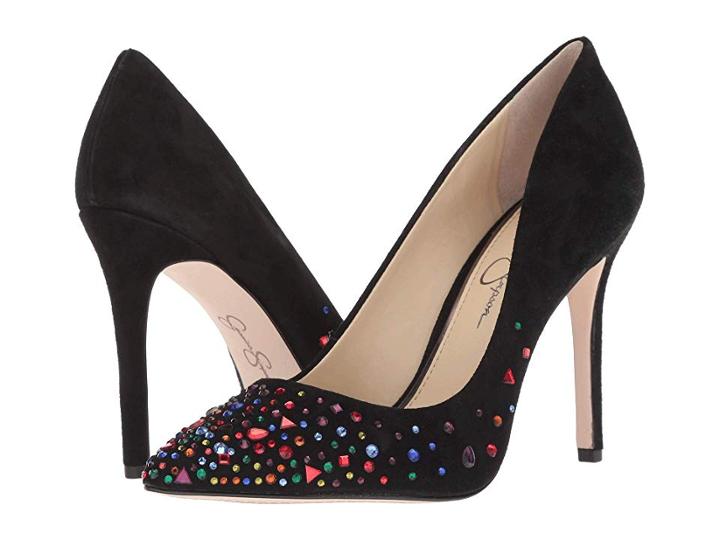 Jessica Simpson Praylee 3 (black Lux Kid Suede) High Heels