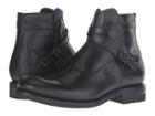 Frye Stone Cross Strap (black Smooth Pull-up) Men's Pull-on Boots