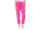 Juicy Couture Juicy Emboss Velour High-waisted Zuma Pants (raspberry Pink) Women's Casual Pants