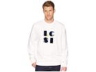 Lacoste Long Sleeve Lacoste Letter Block Graphic Sweatshirt (flour) Men's Sweatshirt