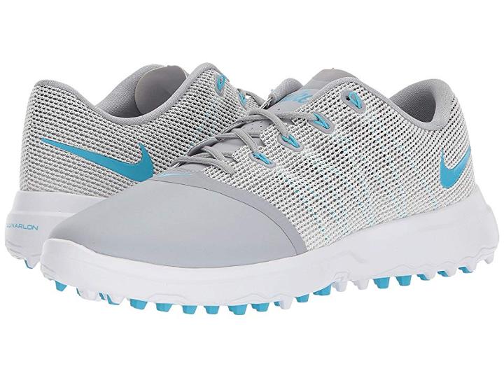 Nike Golf Lunar Empress 2 (wolf Grey/blue Fury/white/black) Women's Golf Shoes