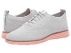 Cole Haan Original Grand Knit Wing Tip Oxford (vapor Grey Knit/tropical Peach) Women's Shoes