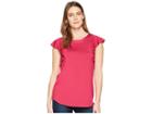 Karen Kane Flounce Sleeve Top (pink) Women's Clothing
