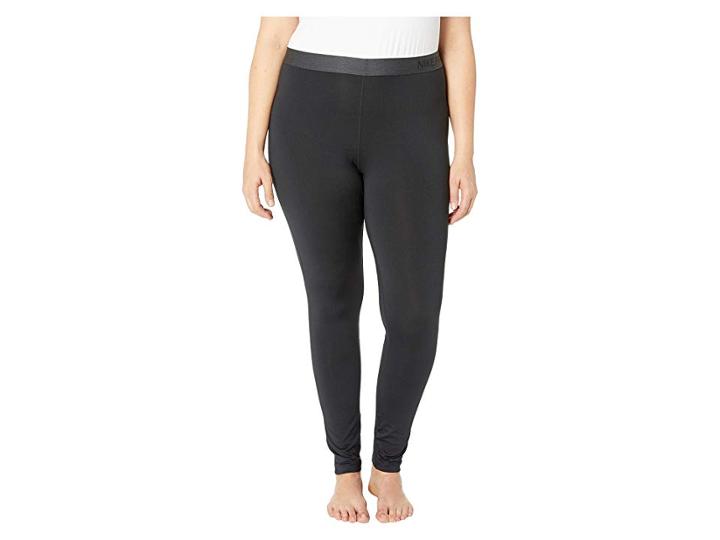 Nike Pro Tights (size 1x-3x) (black/white) Women's Casual Pants