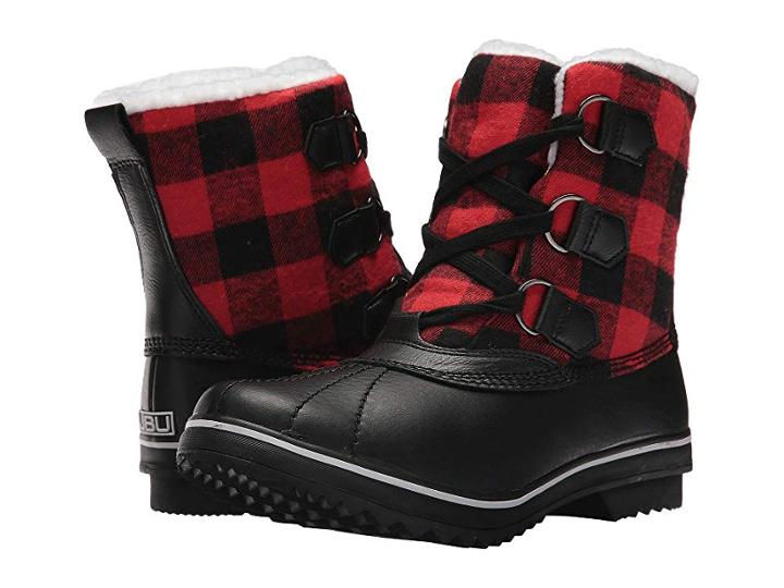 Jbu Brenda Weather-ready (red Plaid) Women's Cold Weather Boots