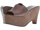Clergerie Geraud (mastic Metallic Nappa Leather) Women's Wedge Shoes