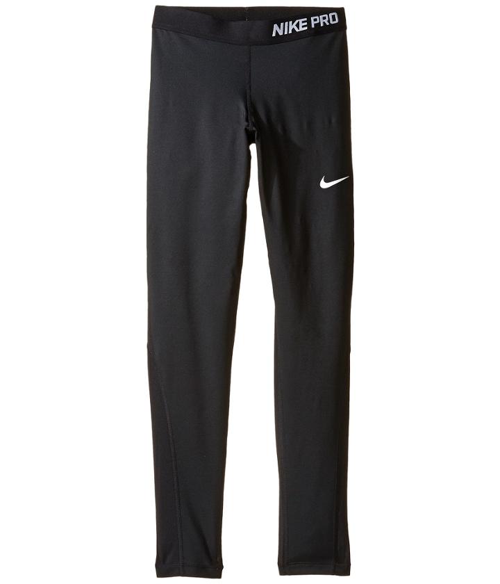 Nike Kids Pro Cool Tight (little Kid/big Kid) (black/black/black/white) Girl's Casual Pants