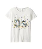 Dolce & Gabbana Kids Caltagirone Floral Print T-shirt (big Kids) (white) Girl's T Shirt